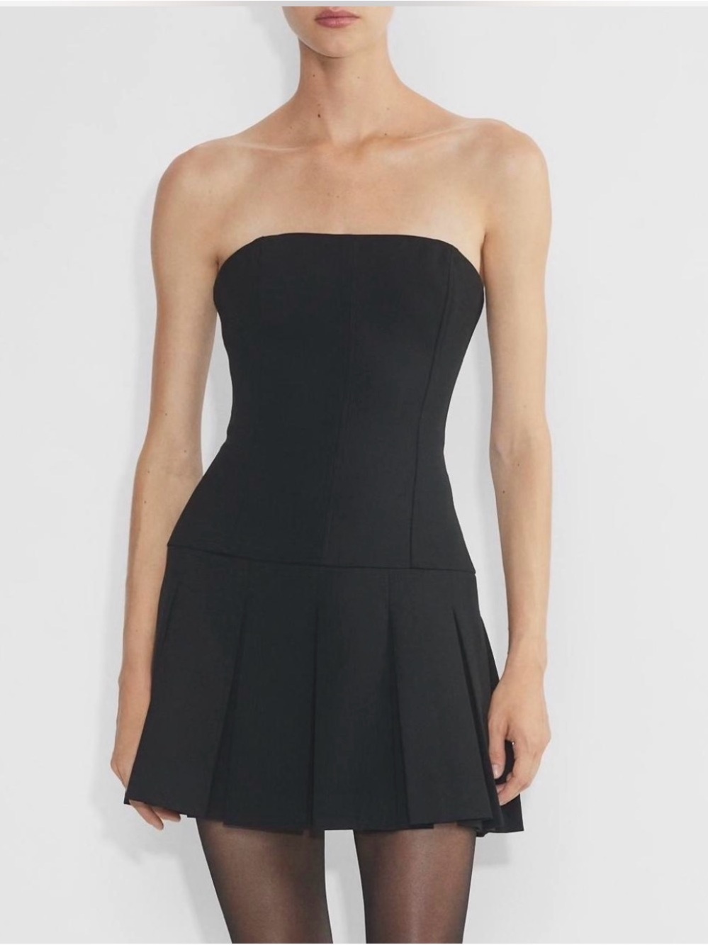 Aritzia - Strapless Black Mini Dress